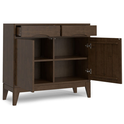 Walnut Brown Entryway Storage Cabinet - 40" Wide