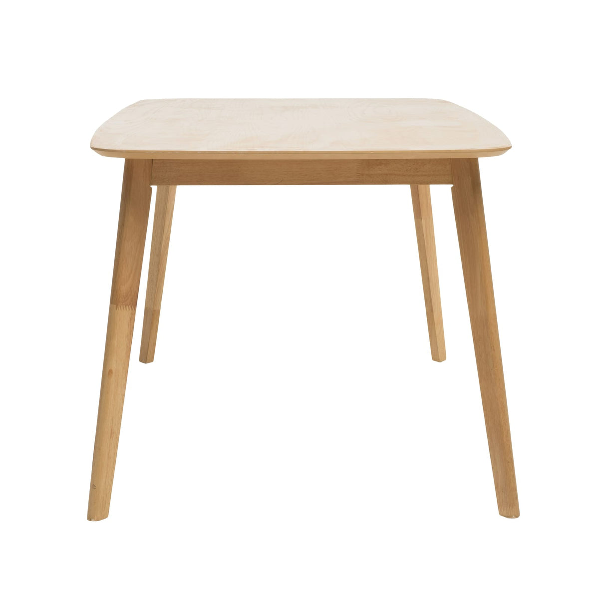 Natural Solid Wood Dining Table - Mid-Century Style