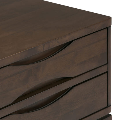 Dark Brown Wood Console Table - 40" Wide Storage Table for Living Room