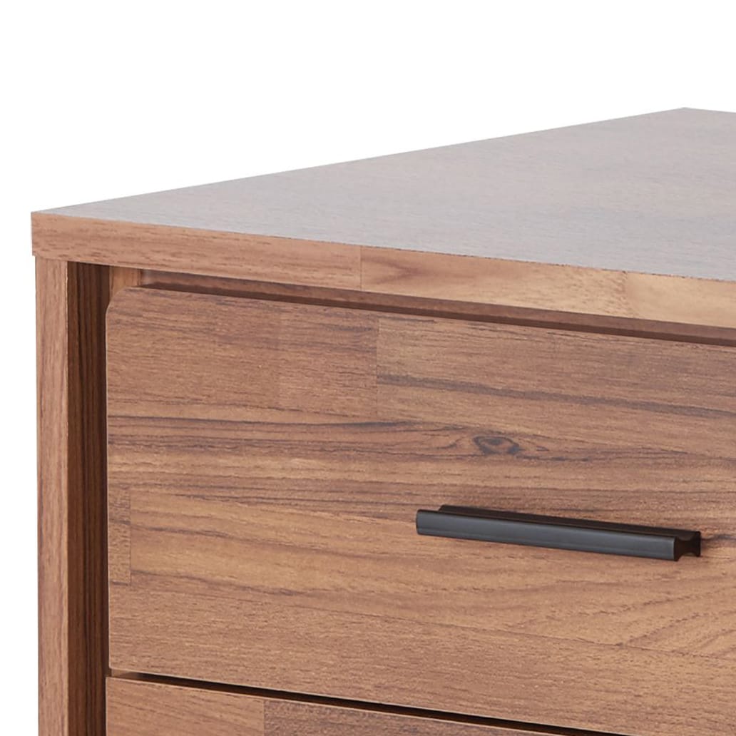Walnut 2-Drawer Accent Table - Modern Style for Living Room