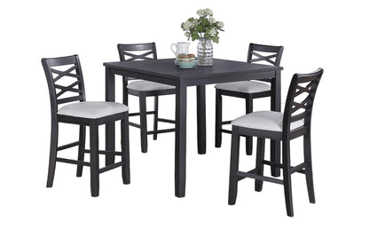 Charcoal Dining Table Set - Seats 4
