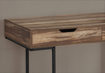Brown Computer Desk with Storage Drawers - 48" L