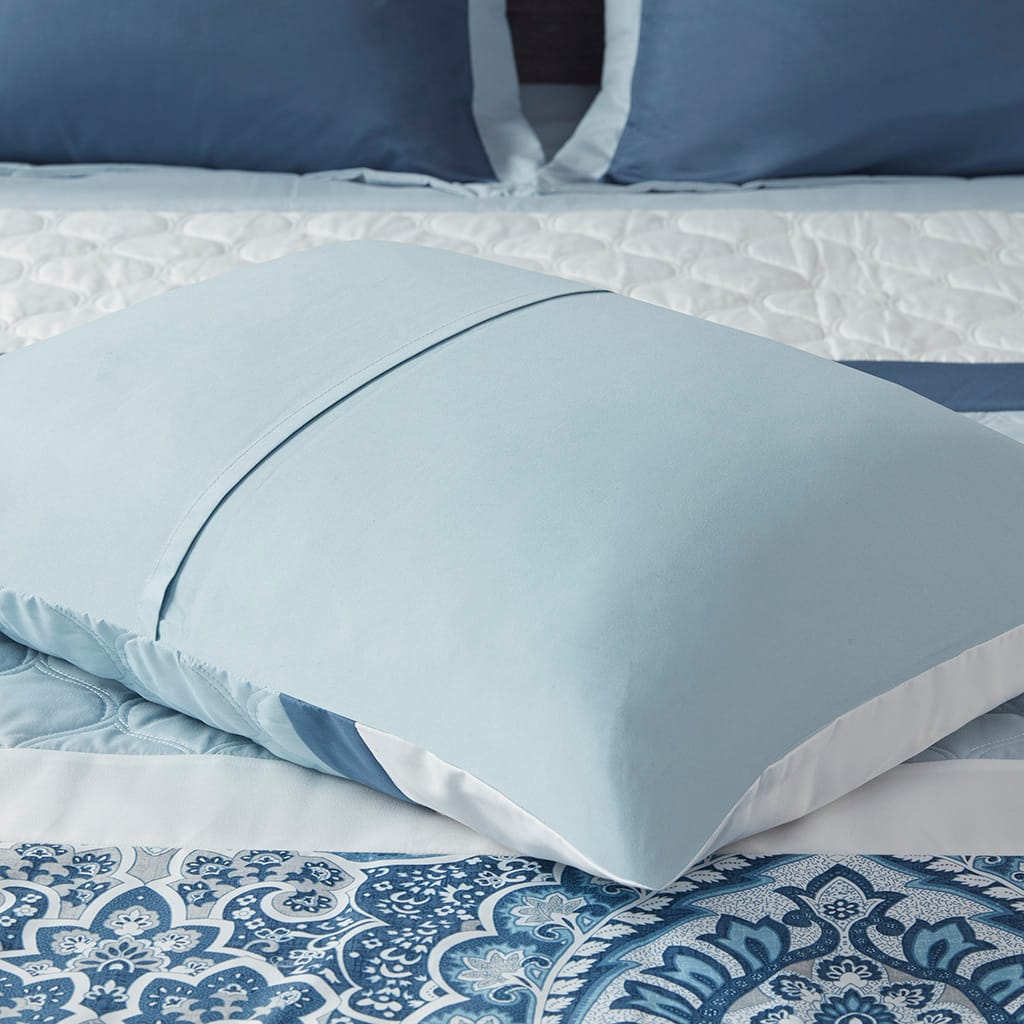 Cal King Comforter Set - Blue Comfort & Storage