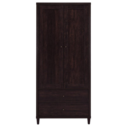 Nestor Tobacco 2-drawer Tall Accent Cabinet with 2 Doors