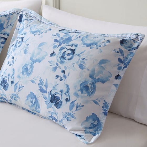Full Polyester Floral Striped Comforter Set