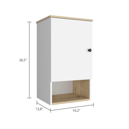 Light Oak Medicine Cabinet - Two Shelf Storage Unit