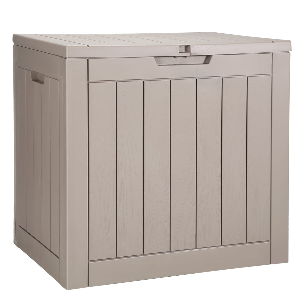 Gray Polypropylene Deck Box - 23 Gallon Outdoor Storage