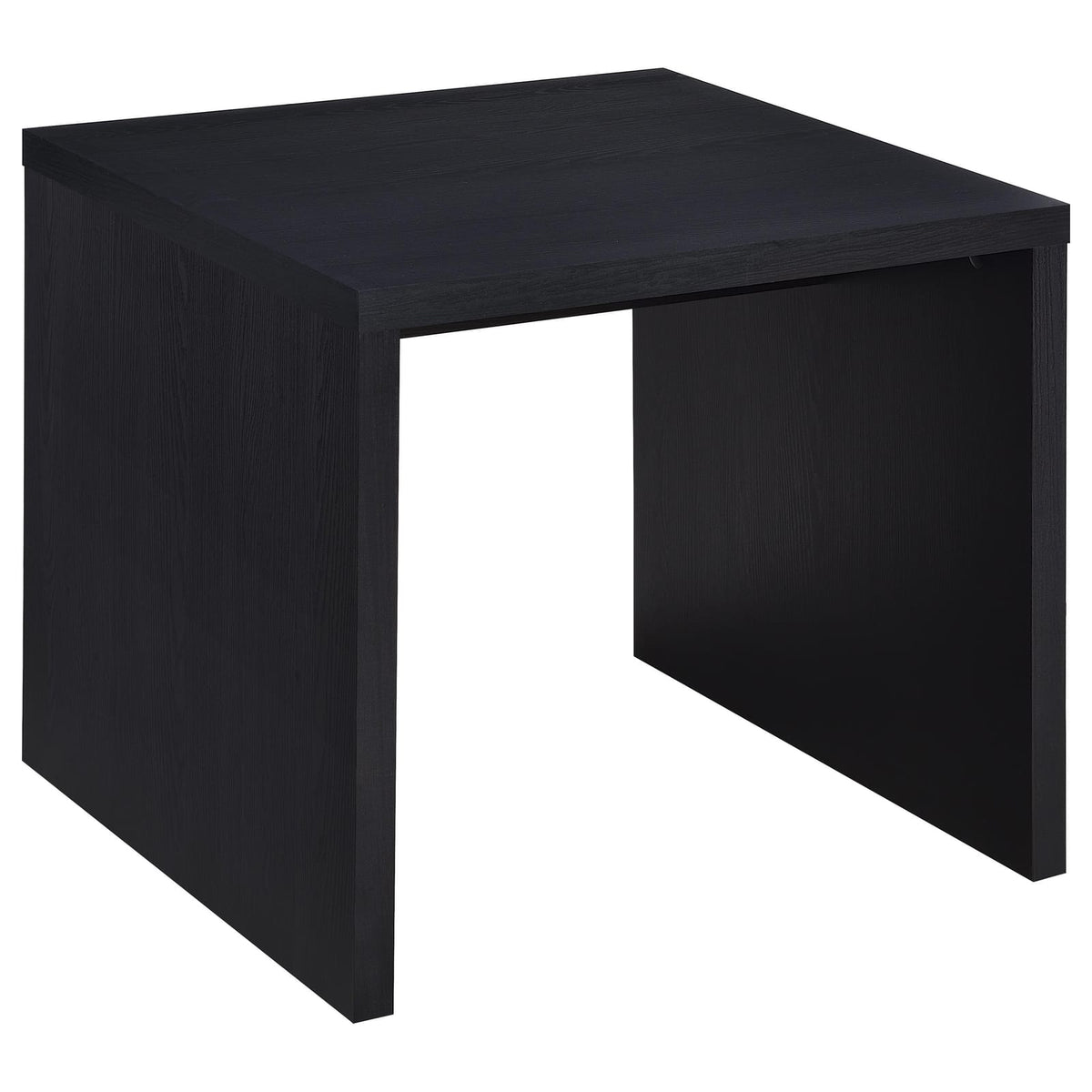 Black Square End Table - Contemporary Style for Living Room