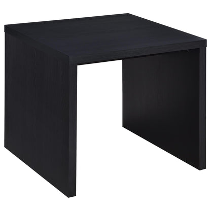 Black Square End Table - Contemporary Style for Living Room