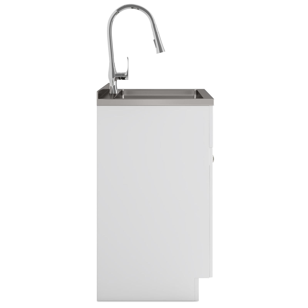 Beckham 28" Laundry Cabinet - White with Sink & Faucet