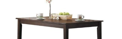 Espresso Synthetic Wood Dining Table with Tapered Legs