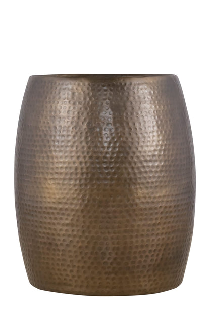 Modern Gold Round End Table - 21" Height Desk Side Table