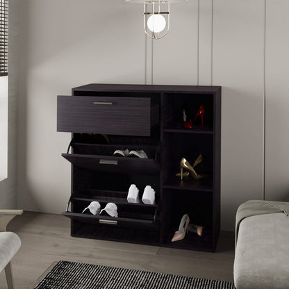 Whitaker Shoe Rack - Black Storage Cabinet