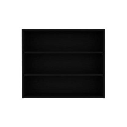 Black Engineered Wood Kitchen Wall Cabinet - 34.6" Wide