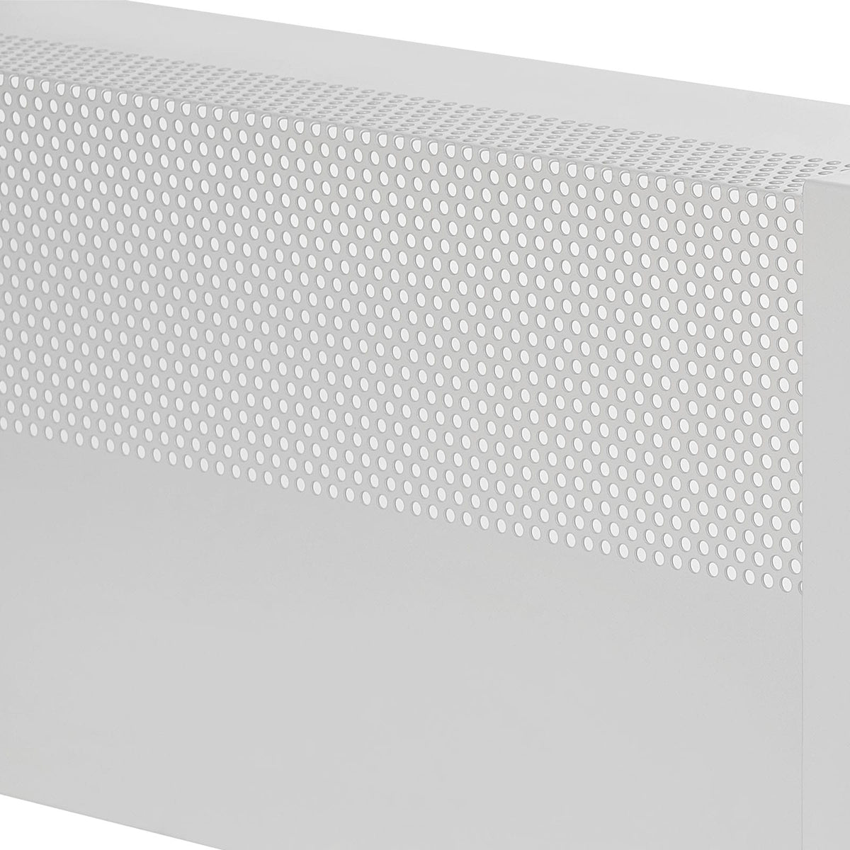 White Steel Baseboard Heater Cover, Easy Installation for Home Protection