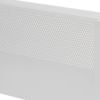 White Steel Baseboard Heater Cover, Easy Installation for Home Protection