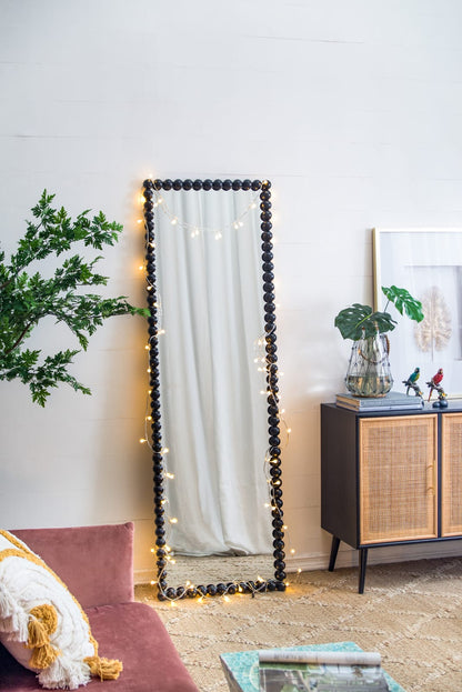 Full Length Black Iron Mirror - 72" Tall