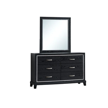 Black Mirror Vanity Mirror - 36" Wide