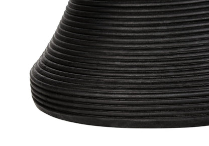 Black Magnesium Oxide Accent Table - 25"H Outdoor Side Table