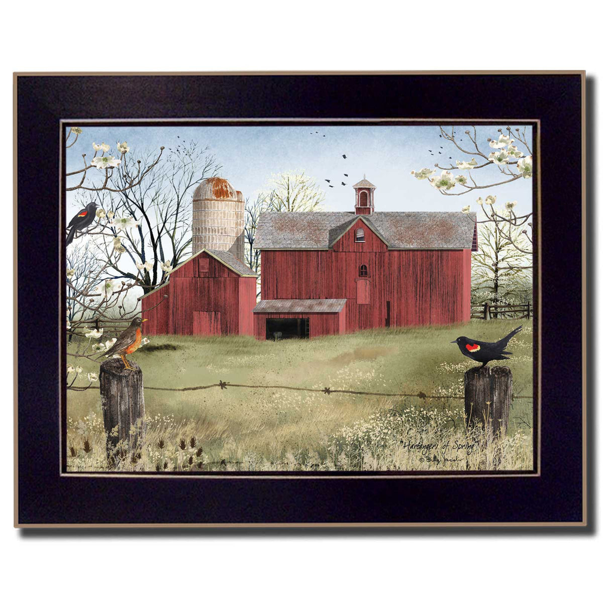 Black Framed Wall Art for Bedroom Decor - Spring Print Poster