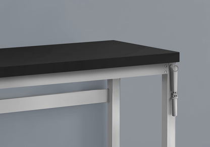 Adjustable Computer Desk - Black Laminate, 48"L Workstation