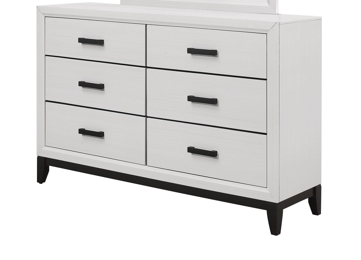 MIRAGE White Dresser - Modern Bedroom Storage