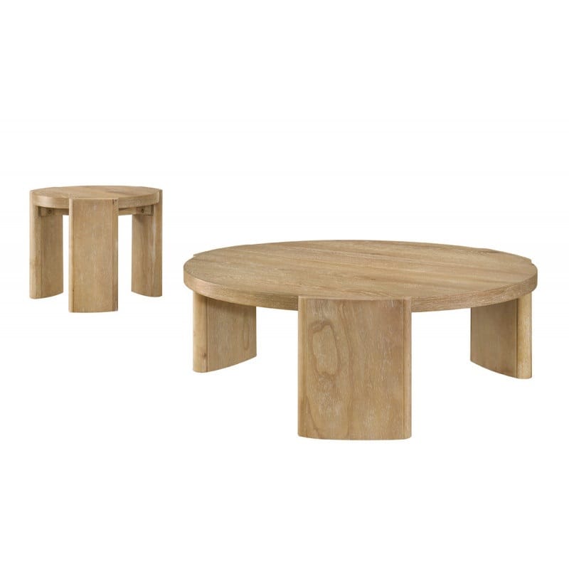 Driftwood Round End Table - 21 Inch Coffee Table