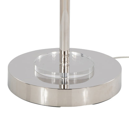 Clear Nickel Crystal Floor Lamp - Bedroom Lighting