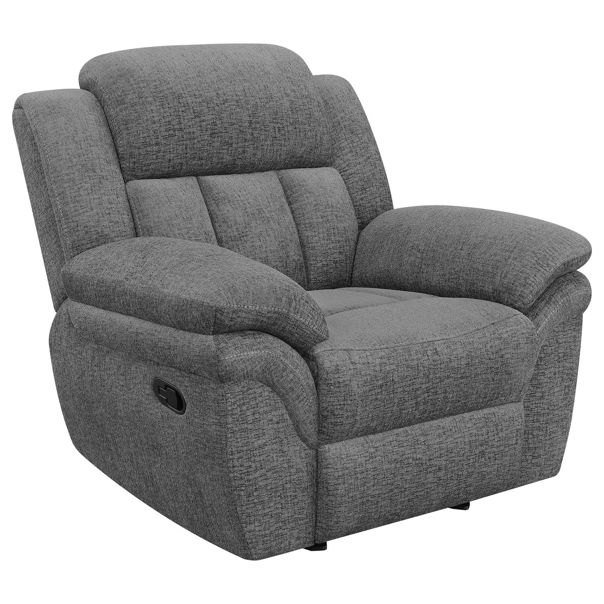 Charcoal Polyester Glider Recliner - 44" Primary Living Space