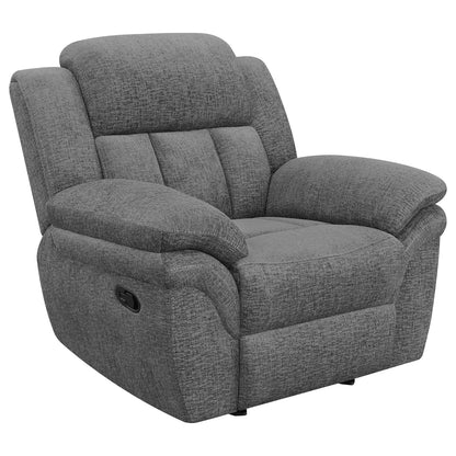 Charcoal Polyester Glider Recliner - 44" Primary Living Space