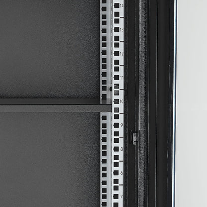15U Black Sheet Metal Network Server Rack