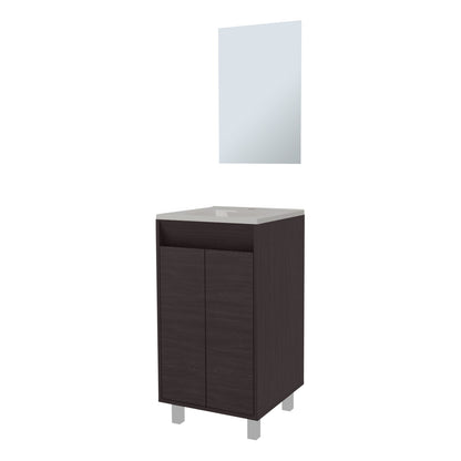 Dark Wenge Particle Board Bathroom Vanity for Modern Renovation