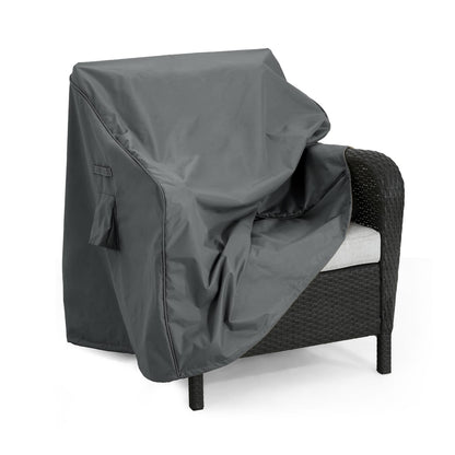 Dark Gray Patio Sofa Cover - Fabric Outdoor Protection