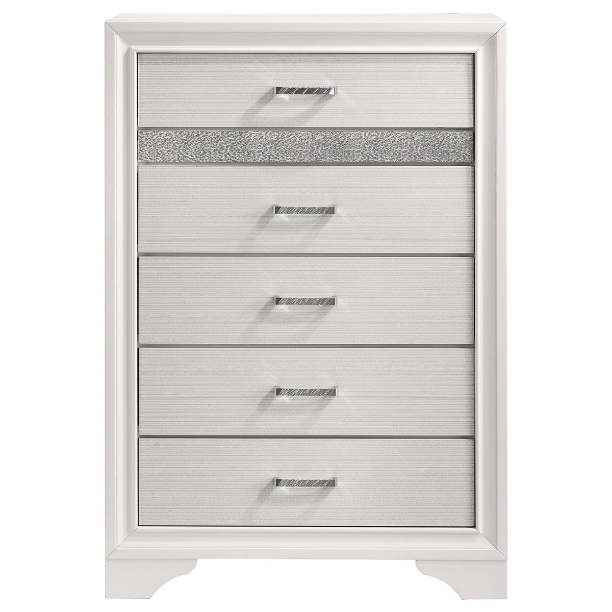 White Wood 6-Drawer Chest - Bedroom Storage