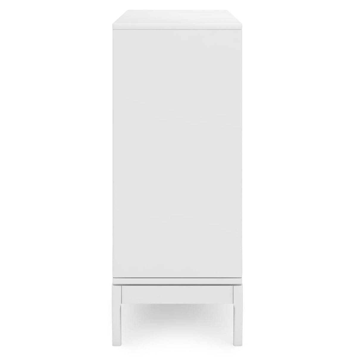Small White Wood Cabinet - 48" Storage Unit