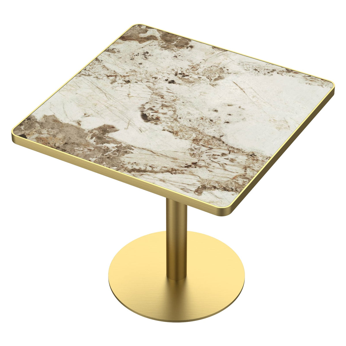 Light Slate Grey Sintered Stone Outdoor Table - 31.5 Inch Modern Dining Table
