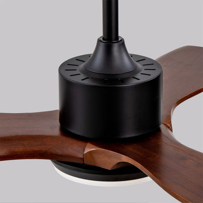 36" Wood Ceiling Fan with Lights - Remote Control, Quiet DC Motor for Living Room &