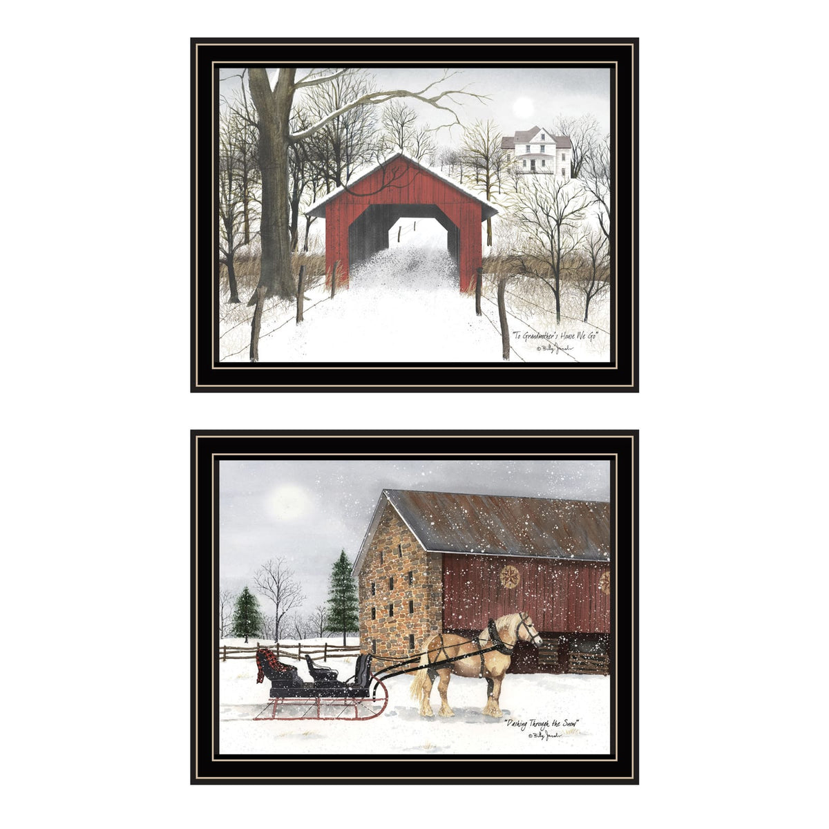 Multi Wood and Paper Framed Wall Art for Living Room Decor