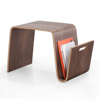 Walnut Plywood End Table - Living Room Coffee Table