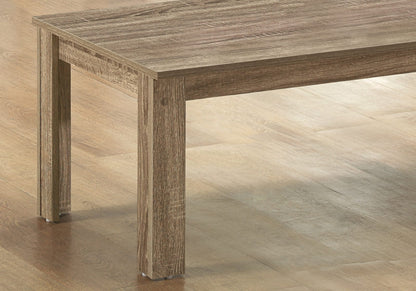 Taupe Particle Board Coffee Table Set with End Tables for Living Room