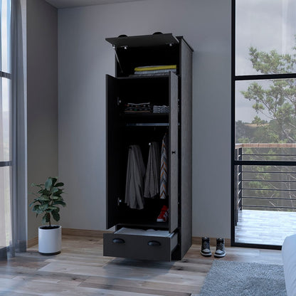 Dumas Armoire - Black Bedroom Storage