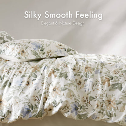 5-Piece Cotton Sateen Print Duvet Set - Multi Color