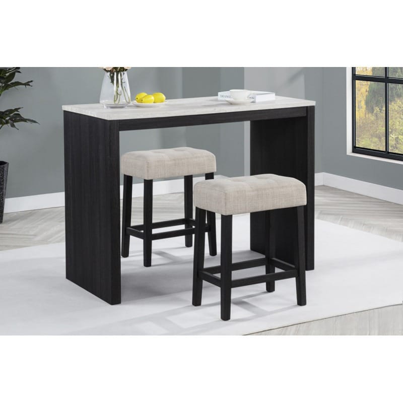 Contemporary Beige Bar Stools Set of 2 for Dining Room Kitchen Seating