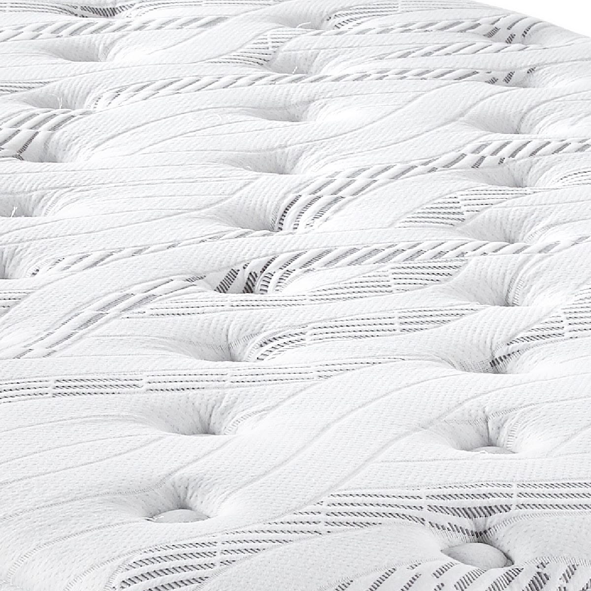 Full Size Foam Spring Mattress - Black White for Bedroom