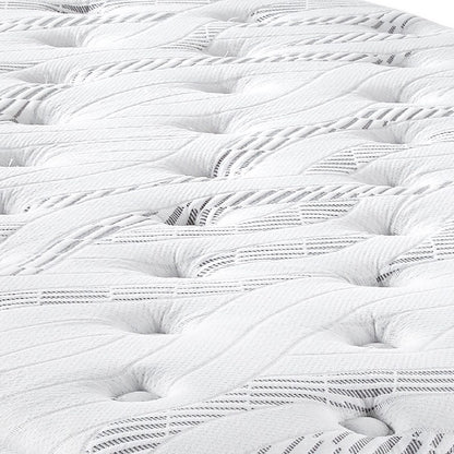 Full Size Foam Spring Mattress - Black White for Bedroom