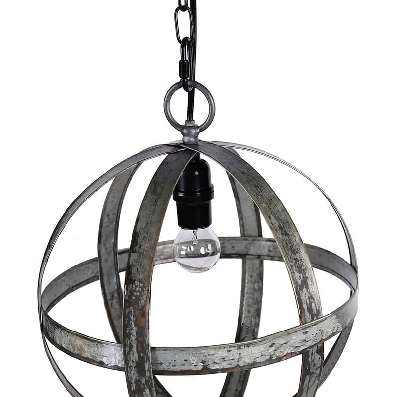 Gray Iron Metal Chandelier - Kitchen Dining Room Lighting