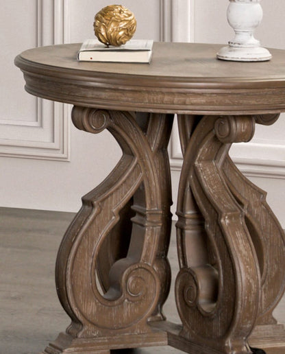 Oak End Table - Traditional Solid Wood Design