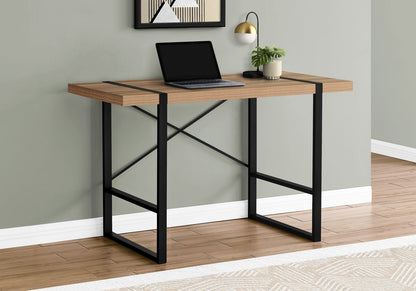 Industrial Computer Desk - 48" Brown Laminate Workstation
