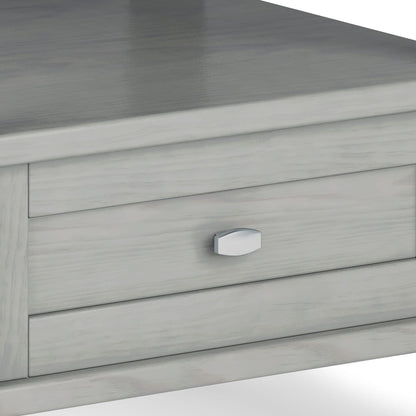 Warm Shaker End Table - Gray Wood Storage