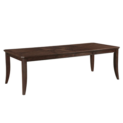 Cherry Wood Dining Table Set - Seats 4 with Extension